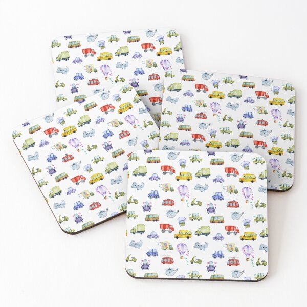 Item preview, Watercolor Kids toy car, airplane, truck designed and sold by della95.