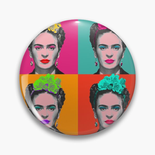 Item preview, Frida Khalo "pop" portrait like in Andy Warhol paint! - colorful - digital paint by Iona Art Digital designed and sold by IonaArtDigital.