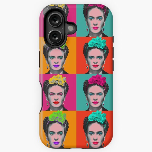 Item preview, Frida Khalo "pop" portrait like in Andy Warhol paint! - colorful - digital paint by Iona Art Digital designed and sold by IonaArtDigital.