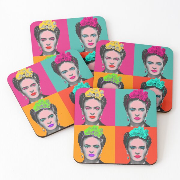 Item preview, ¡Retrato "pop" de Frida Khalo como en la pintura de Andy Warhol! - colorido - pintura digital de Iona Art Digital designed and sold by IonaArtDigital.
