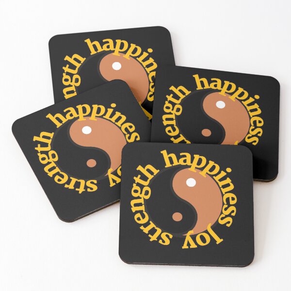 Item preview, Positive quotes: "happiness. Strength. Joy" merch designed and sold by AyeAyeBeans.