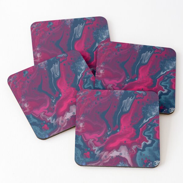 Item preview, Rakta, digital fluid pour with cells designed and sold by MayGreenAbgrall.