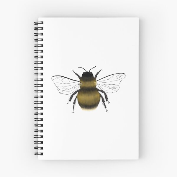 Item preview, fluffy bumblebee drawing simple design designed and sold by amyjanebee.