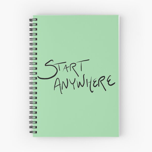 Item preview, Start Anywhere Inspirational Quote designed and sold by Jo Eckler.