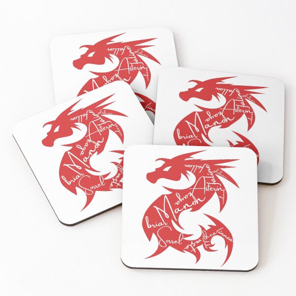Item preview, The Thirteen Signed Wyvern in Crochan Red designed and sold by Mavy-liz.