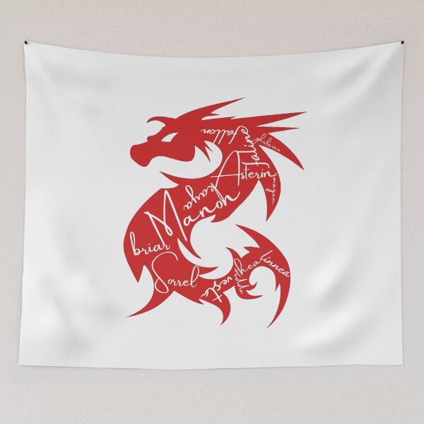 Item preview, The Thirteen Signed Wyvern in Crochan Red designed and sold by Mavy-liz.