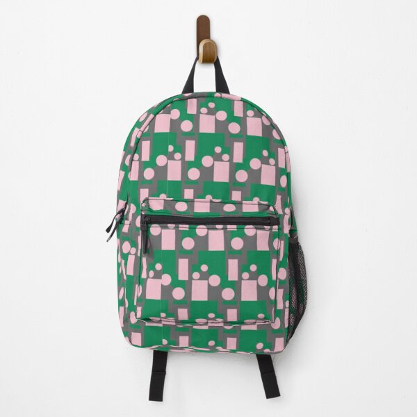 Item preview, Abstract Green Pink Pattern with Circles and Lines designed and sold by Sendreka.