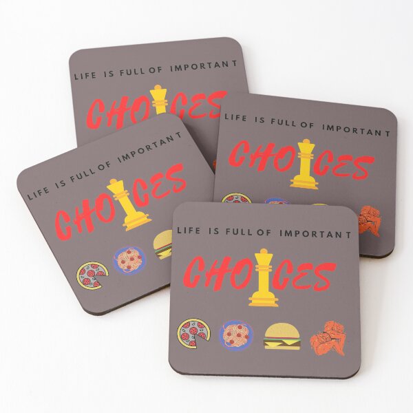 Item preview, Life is full of Important Choices Chess Food Edition designed and sold by eucagarland.