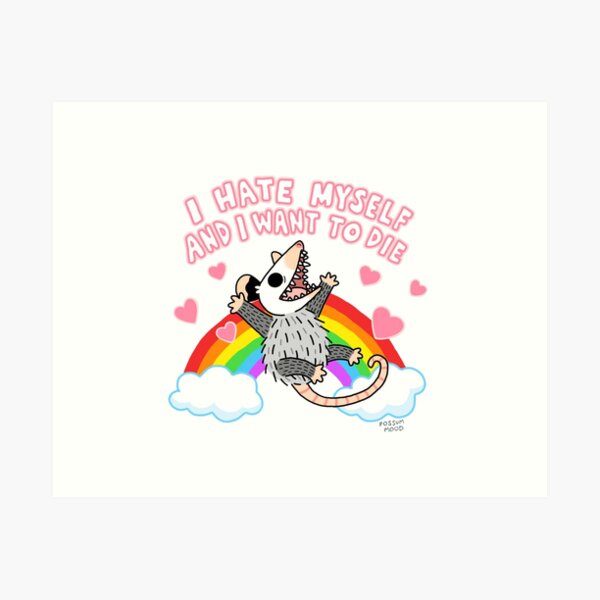 Item preview, I Hate Myself designed and sold by possum-mood.