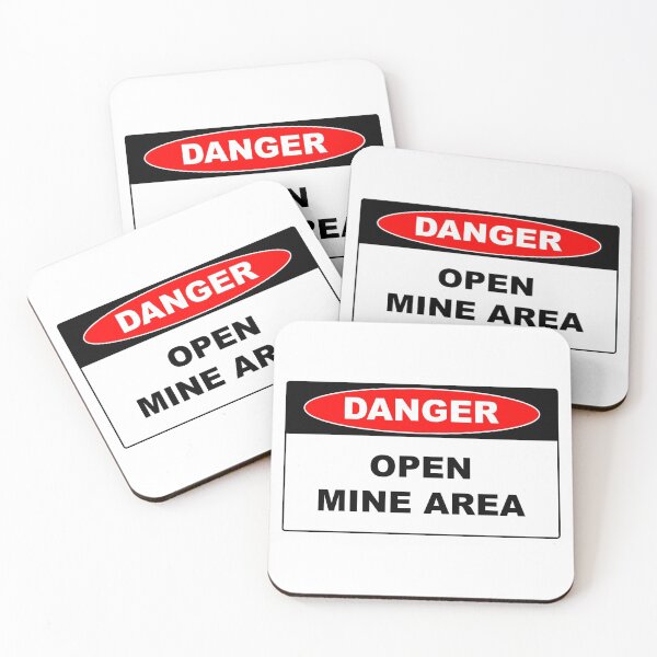 Item preview, Danger Open Mine Area designed and sold by Burritoless.