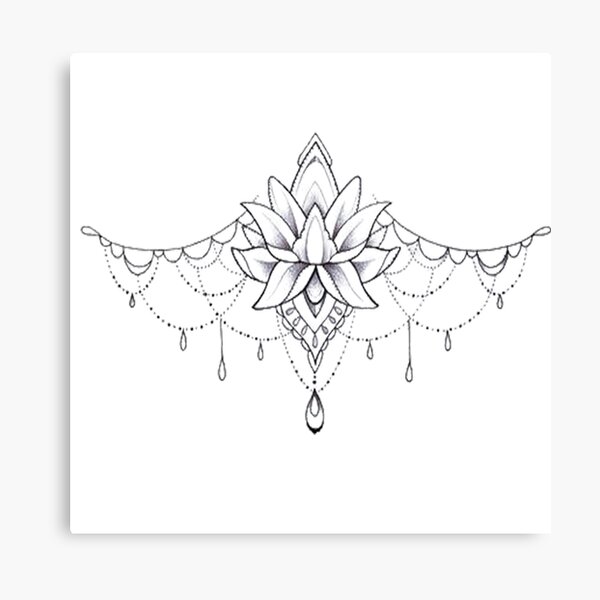 Chest Tattoo Canvas Prints for Sale Redbubble