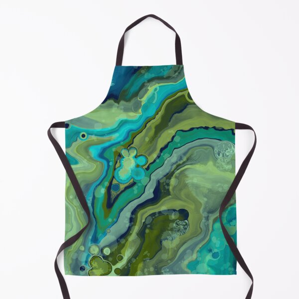 Item preview, Caribbean, digital fluid pour with cells designed and sold by MayGreenAbgrall.