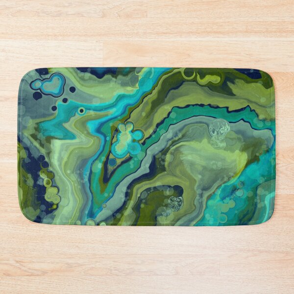 Item preview, Caribbean, digital fluid pour with cells designed and sold by MayGreenAbgrall.