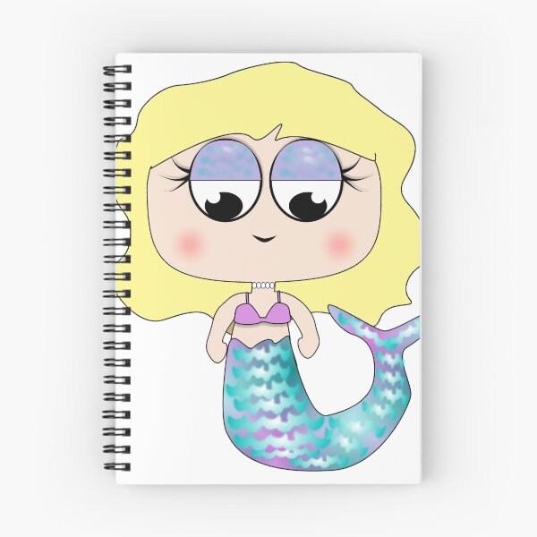 Item preview, Cute Blonde Haired Mermaid Cartoon Character designed and sold by doonidesigns.