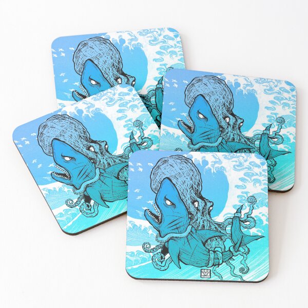 Item preview, Kraken vs Megashark! designed and sold by Meerkatsu.