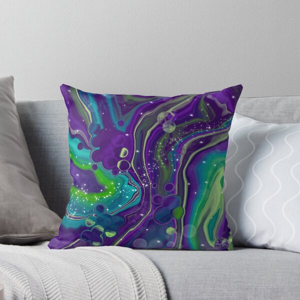 Item preview, Aurora, digital fluid pour with cells designed and sold by MayGreenAbgrall.