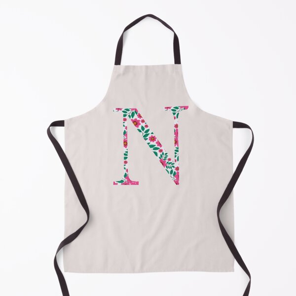 Item preview, Pink Floral Nu / Letter N designed and sold by artbysydsyd.