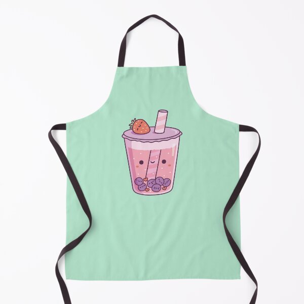 Item preview, Kawaii Strawberry Milk Boba Tea designed and sold by rustydoodle.