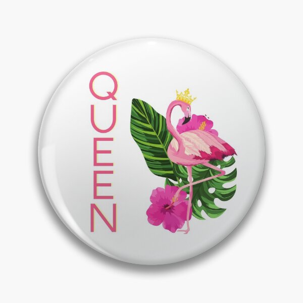 Item preview, QUEEN | FLAMINGO WITH CROWN designed and sold by LiveAndGlow.