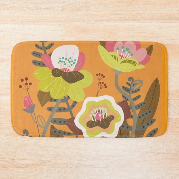 Item preview, Floral orange pink and yellow designed and sold by DCamille.