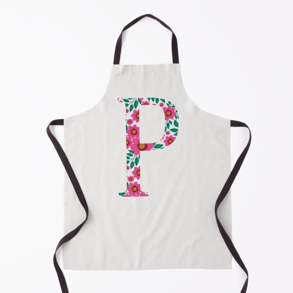 Item preview, Pink Floral Rho // Letter P designed and sold by artbysydsyd.