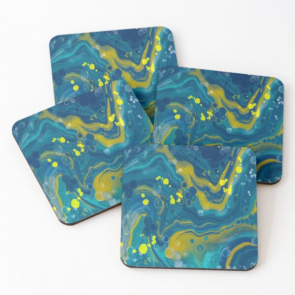 Item preview, Reflection, digital fluid pour with cells designed and sold by MayGreenAbgrall.