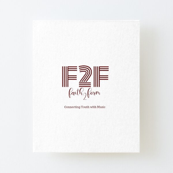 Faith 2 Form Logo Gear Canvas Mounted Print