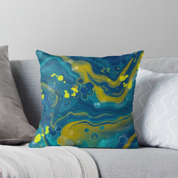 Item preview, Reflection, digital fluid pour with cells designed and sold by MayGreenAbgrall.