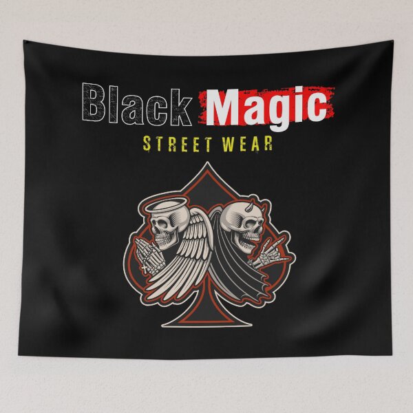 Item preview, Black Magic Street Wear Poker Spades Devil Fallen Angels designed and sold by darknessjeff86.