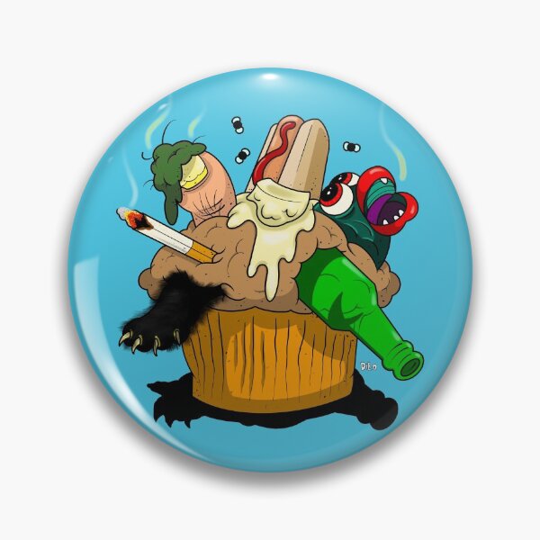 Item preview, Stuffin Muffin Funny Food Pun Humor designed and sold by DiLo-Draws.