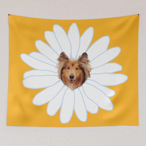 Item preview, Collie Flower Daisy Dog  designed and sold by Deborah Camp.