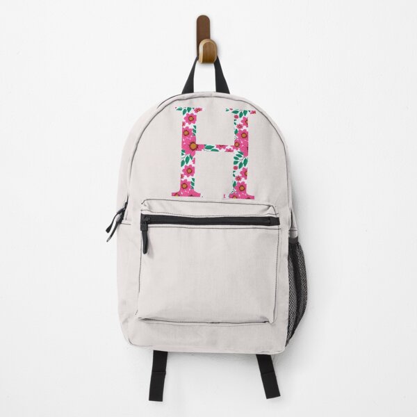 Item preview, Pink Floral Eta // Letter H designed and sold by artbysydsyd.