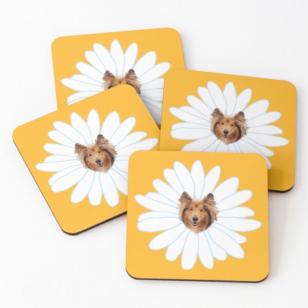 Item preview, Collie Flower Daisy Dog  designed and sold by Deborah Camp.