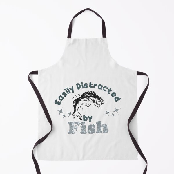 Item preview, Easily Distracted By Fish - Funny Fish and Distressed Effect Text Humor Gift Ideas designed and sold by leo121687.