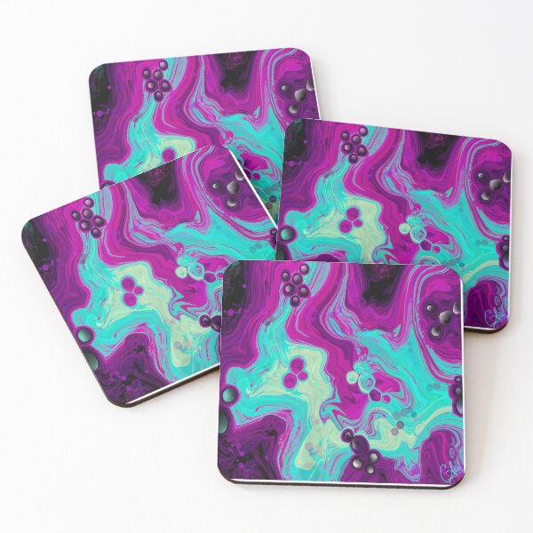 Item preview, Luminosity, digital fluid pour with cells designed and sold by MayGreenAbgrall.