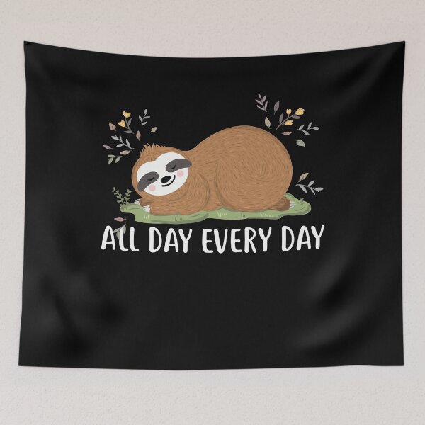 Item preview, All day every day funny sloth shirt designed and sold by mahamodulrony.