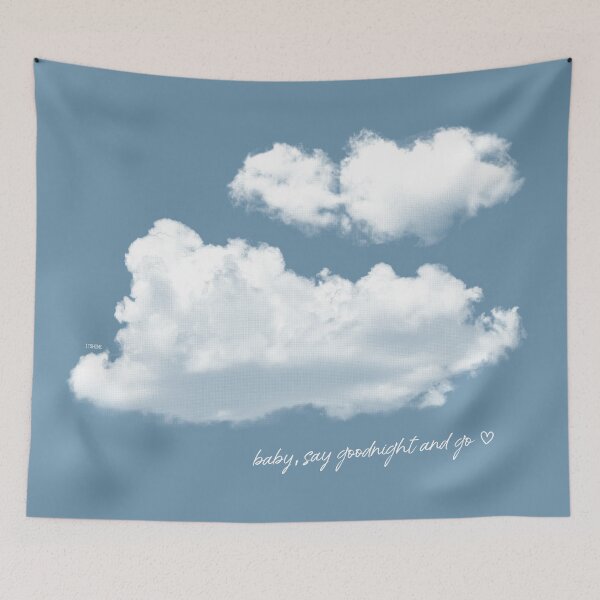 Item preview, baby say goodnight and go clouds designed and sold by thewayitshine.