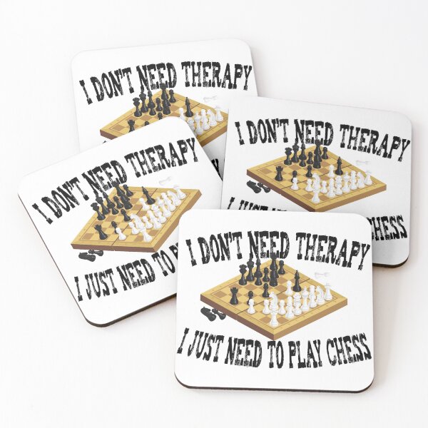 Item preview, I don't need therapy i just need to play chess Sticker designed and sold by BadrLuke01.
