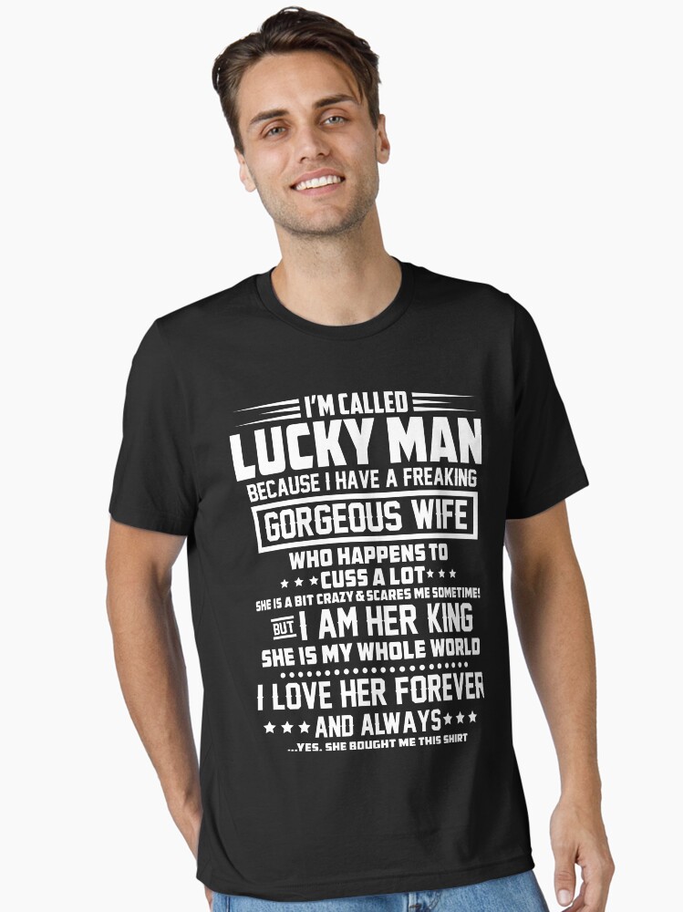I'm A Lucky Man Of A Freaking September Wife T-Shirt I'm A Lucky Man Of A Freaking September Wife T-Shirt
