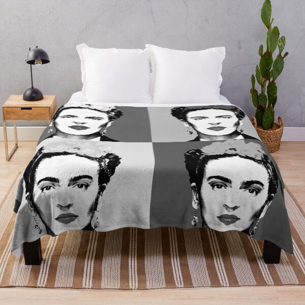 Item preview, Frida Khalo "pop" portrait like in Andy Warhol paint! vintage - bnw - digital paint by Iona Art Digital designed and sold by IonaArtDigital.
