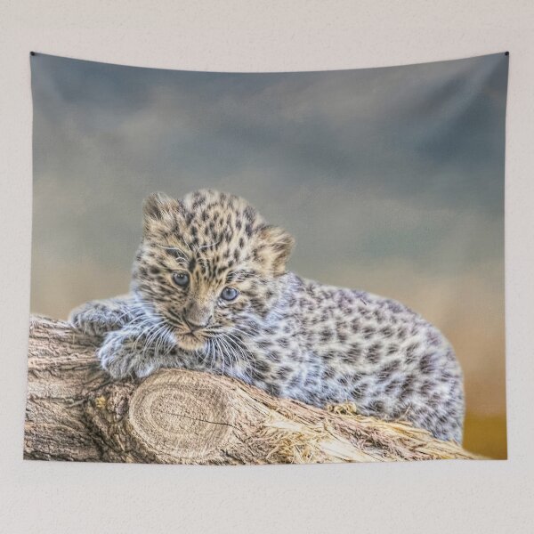 Item preview, Fluffy Amur Leopard Cup designed and sold by Elisabeth Lucas.