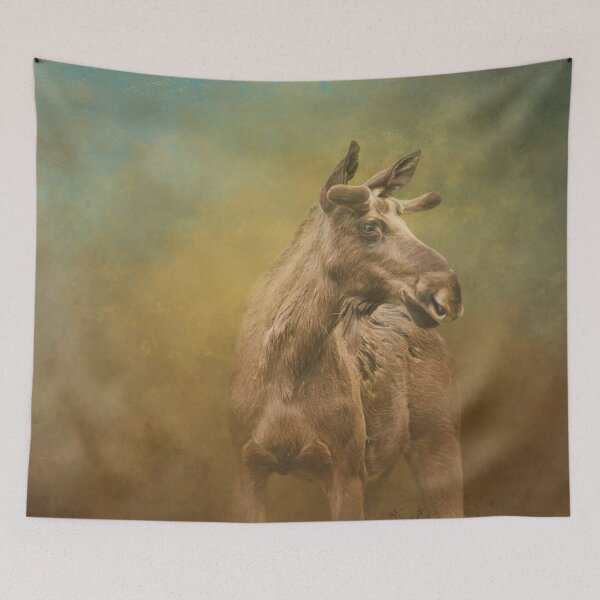 Item preview, Young Autumn Moose designed and sold by Elisabeth Lucas.