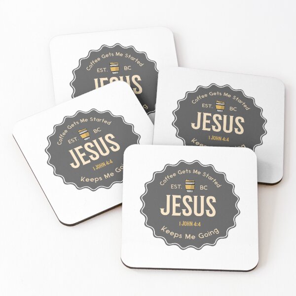 Item preview, Coffee Get Me Started Jesus Keeps Me Going designed and sold by loveoceanair.
