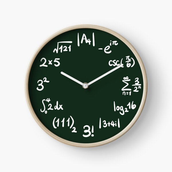 The circle of math Clock