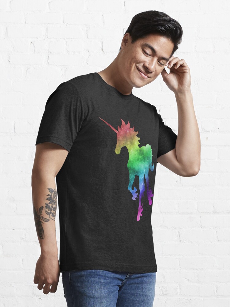 T-shirt essentiel ''Galaxy Unicorn de l'arc-en-ciel' : autre vue