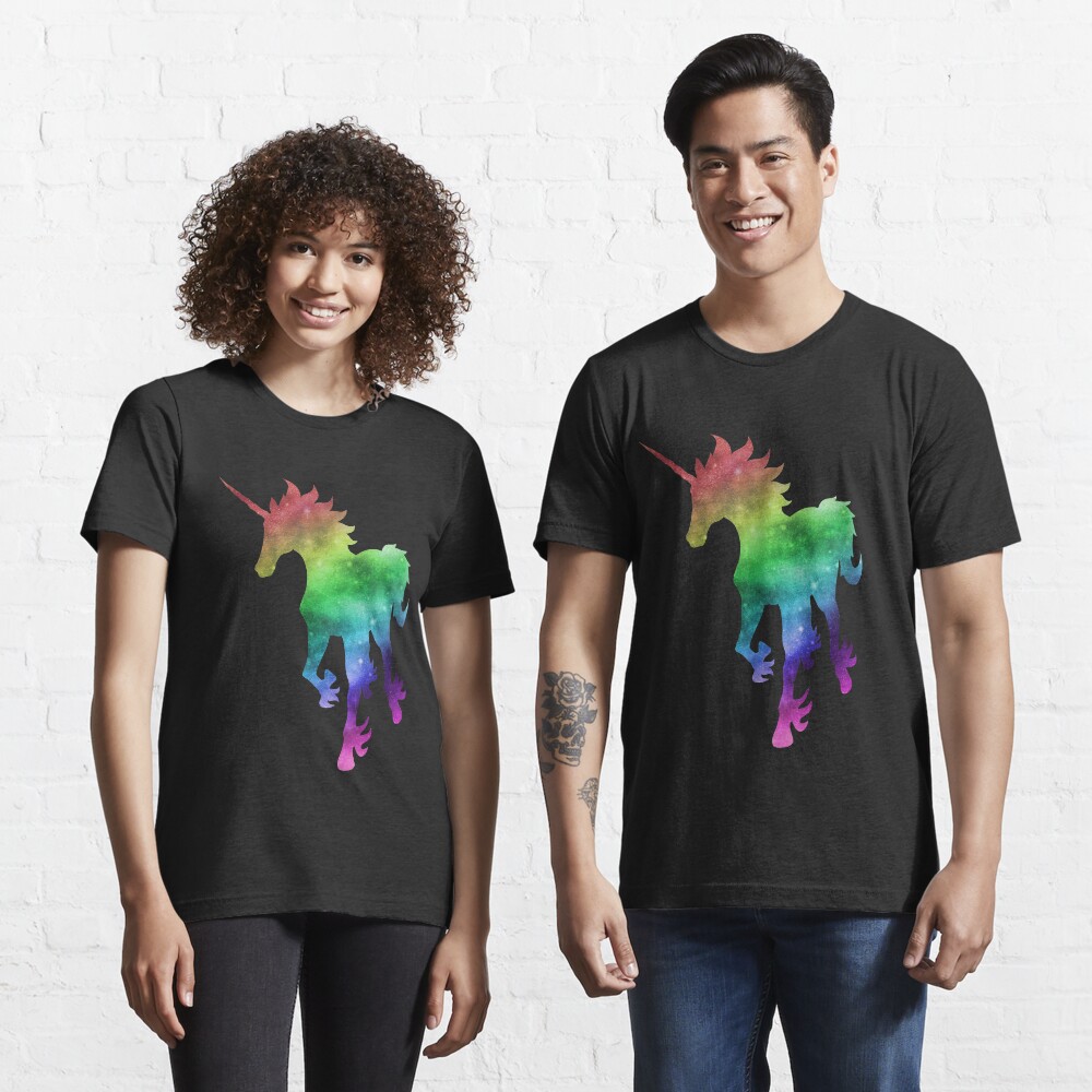 T-shirt essentiel « Galaxy Unicorn de l'arc-en-ciel» 