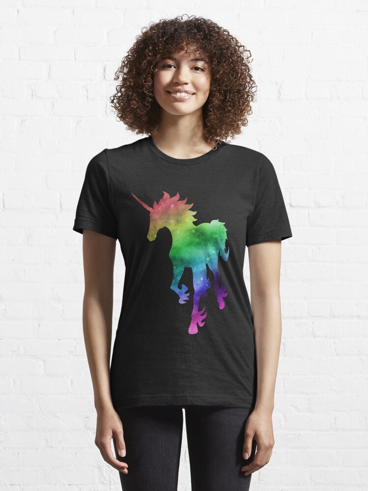 T-shirt essentiel ''Galaxy Unicorn de l'arc-en-ciel' : autre vue