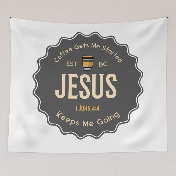 Item preview, Coffee Get Me Started Jesus Keeps Me Going designed and sold by loveoceanair.