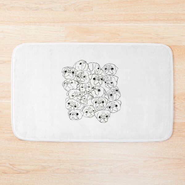 Item preview, Dibujo lineal de Pug designed and sold by Kenruhaea7925.