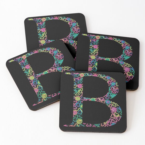 Item preview, Neon Swirl Beta // Letter B designed and sold by artbysydsyd.
